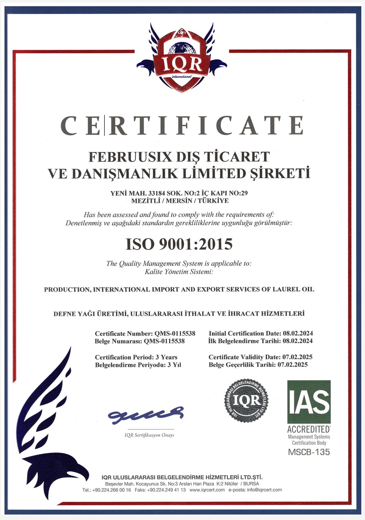 ISO 9001:2015